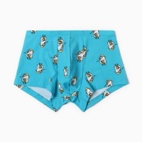 Трусы мужские боксеры &laquo;Гуси&raquo;, цвет голубой, размер 48 (M)