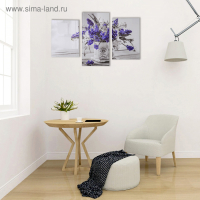 Картина модульная на подрамнике Букет в стиле Прованс" (33х45; 33х50; 33х65) 99х65см