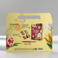 Подарочный набор в портфеле: ежедневник А5, магнитные закладки и ручка «8 марта» Подарочный набор в портфеле: ежедневник А5, магнитные закладки и ручка «8 марта»