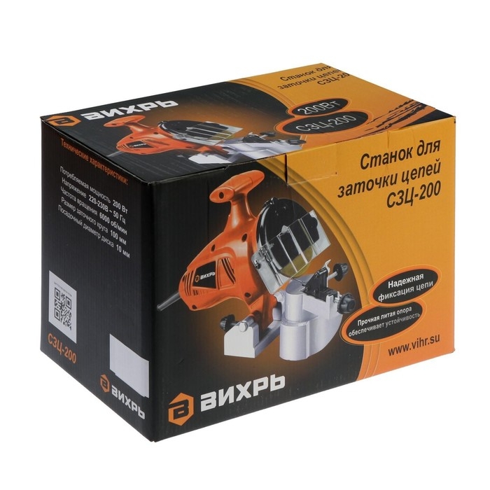 Станок для заточки цепи Станок для заточки цепи "Вихрь" СЗЦ-200, 200 Вт, 100х10 мм, 6000 об/мин