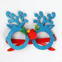 Карнавальные очки &laquo;Узор&raquo;, цвет голубой