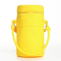 Сумка детская на молнии, наклейки МИКС, цвет жёлтый Сумка детская на молнии, наклейки МИКС, цвет жёлтый