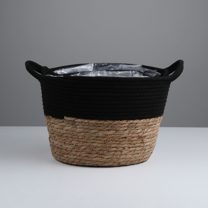 Набор корзин из 3 шт, D30xH23, D25xH20, D22xH17 см, рогоз