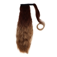 Хвост накладной, волнистый волос, на резинке, 60 см, 100 гр, цвет блонд/каштановый(#SHT12C/SHT85) Хвост накладной, волнистый волос, на резинке, 60 см, 100 гр, цвет блонд/каштановый(#SHT12C/SHT85)