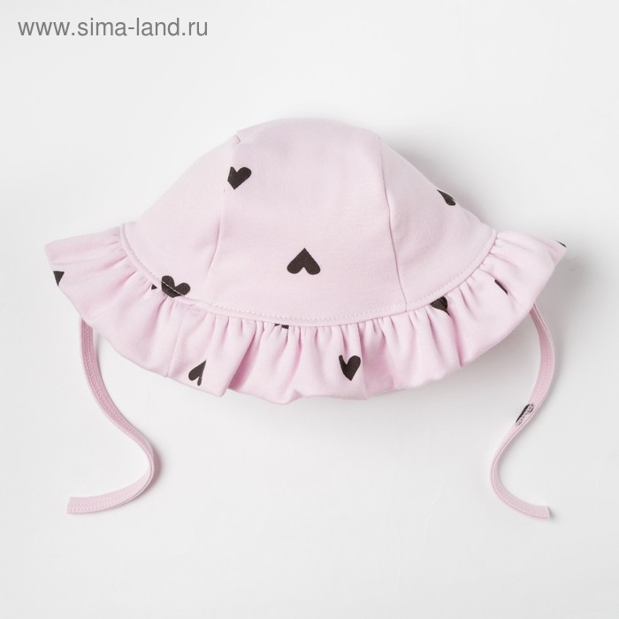 Панамка Крошка Я "Сердечки", розовый, р.42