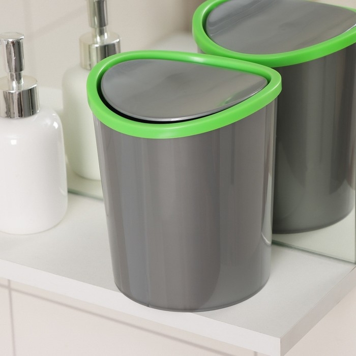 Контейнер для мусора, 1.6 л, настольный, МИКС