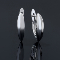 Швензы «Бумеранг», цвет серебро Швензы «Бумеранг», цвет серебро