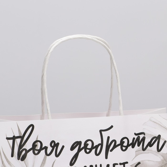 Пакет подарочный, упаковка, &laquo;Доброта&raquo;, 22 х 22 х 11 см