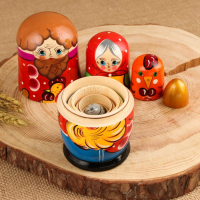 Матрёшка &laquo;Курочка Ряба&raquo;, сюжетная, 5 кукольная, 13,5 - 15 см., микс