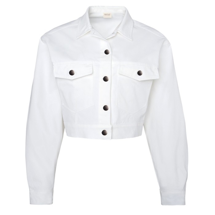 Жакет женский MINAKU: Casual Collection цвет белый, р-р 48 Жакет женский MINAKU: Casual Collection цвет белый, р-р 48