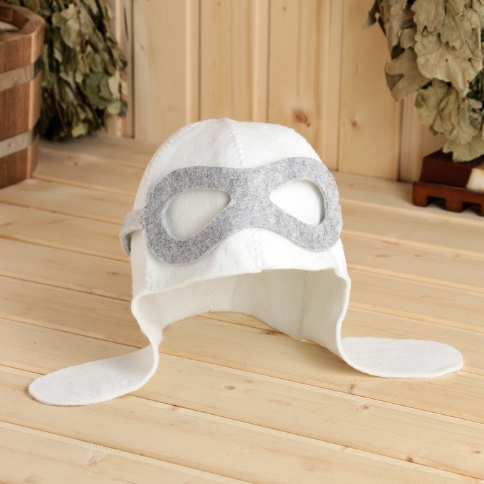 Шапка для бани Шапка для бани "Пилот" войлок синтетический