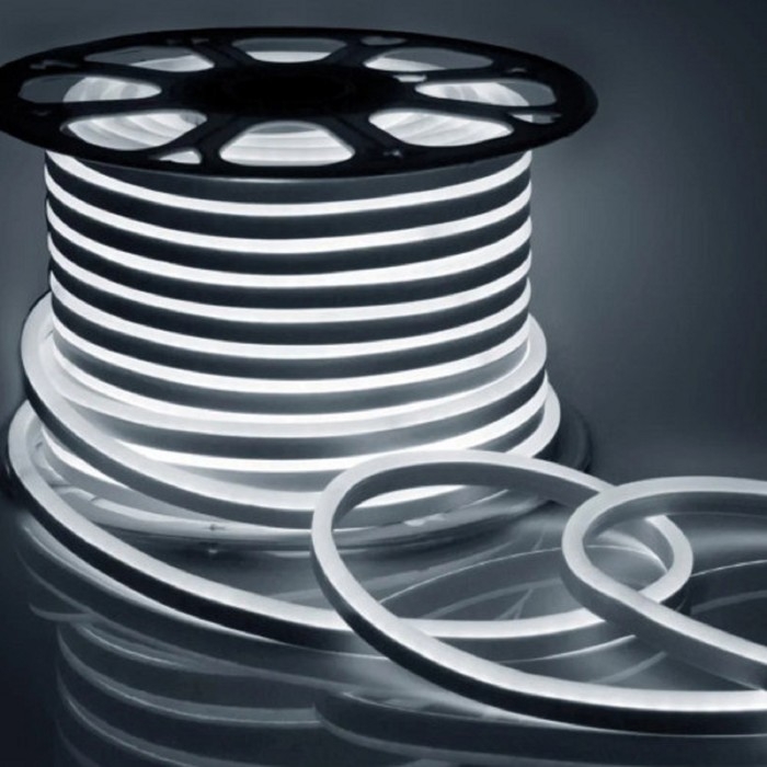 Гибкий неон &laquo;Эра&raquo; 8 &times; 16 мм, IP67, 20 м, SMD2835, 120 LED/м, 220 В, свечение холодное белое