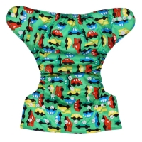 Трусики-подгузник, многоразовый «Машинки», цвет зеленый, Крошка Я Трусики-подгузник, многоразовый «Машинки», цвет зеленый, Крошка Я