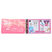 Книга с наклейками и трафаретами &laquo;Альбом дизайнера. Стильные девчонки&raquo;