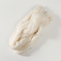 Шерсть для валяния 100% полутонкая шерсть 50 гр (205, белый) Шерсть для валяния 100% полутонкая шерсть 50 гр (205, белый)