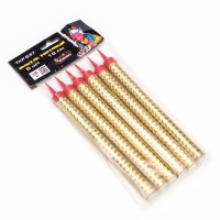 Свеча фонтан "Золото", 6 шт, 18 см, 60 сек Свеча фонтан "Золото", 6 шт, 18 см, 60 сек