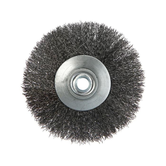 Щетка металлическая для УШМ ТУНДРА, &laquo;тарелка&raquo;, М14, 125 мм