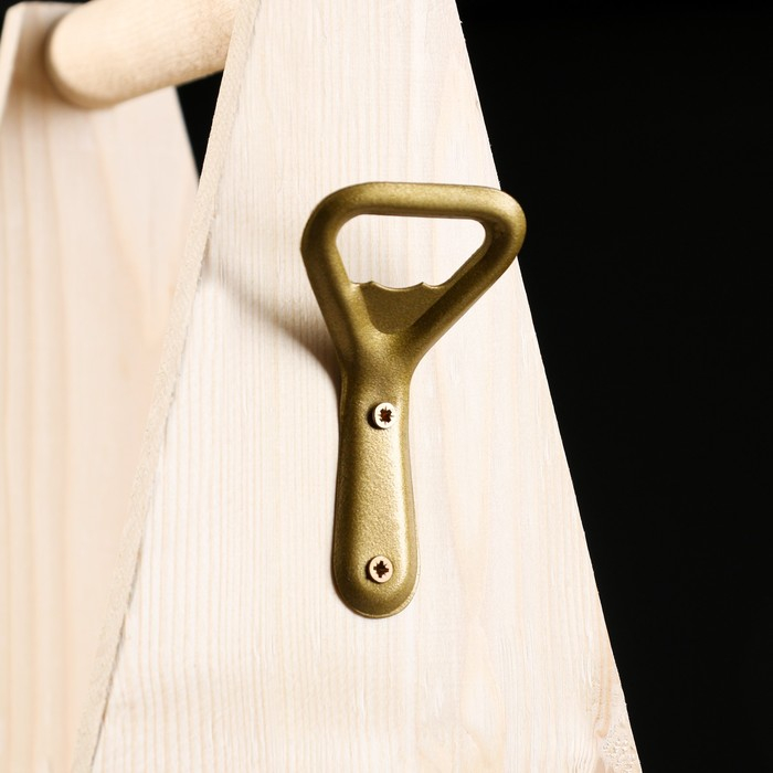 Ящик для пива 15,5х15,5х33 см под 4 бутылки, натуральный Ящик для пива 15,5х15,5х33 см под 4 бутылки, натуральный