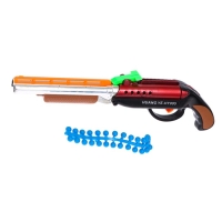 Детское оружие Ружьё пневматическое «Двустволка», стреляет силиконовыми пулями, цвета МИКС Детское оружие Ружьё пневматическое «Двустволка», стреляет силиконовыми пулями, цвета МИКС