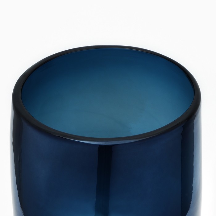 Ваза для цветов &laquo;Оушен&raquo; из цветного стекла 34&times;15&times;15 см