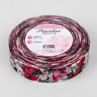 Лента репсовая «Пионы», 25 мм, 23 ± 1 м, разноцветная Лента репсовая «Пионы», 25 мм, 23 ± 1 м, разноцветная