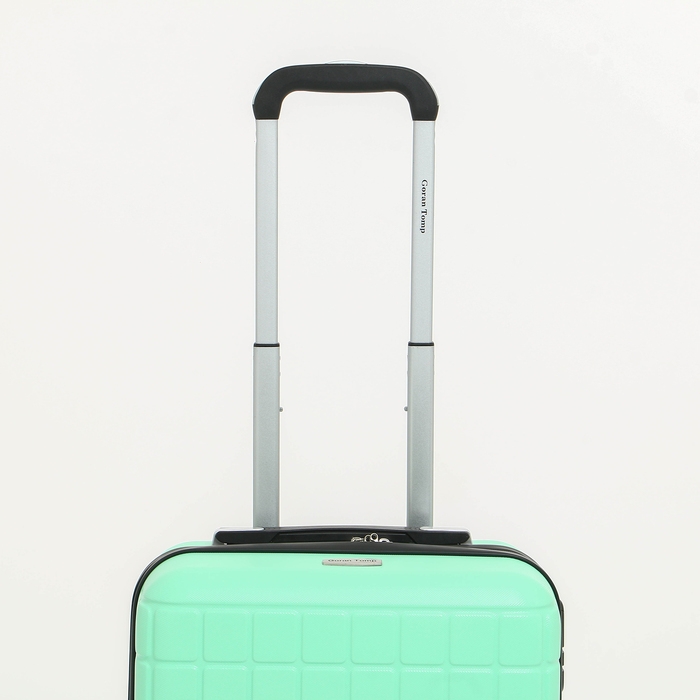 Чемодан малый 47 л (S) Goran Tomp, отдел на молнии, кодовый замок, 4 колеса, цвет мятный Чемодан малый 47 л (S) Goran Tomp, отдел на молнии, кодовый замок, 4 колеса, цвет мятный