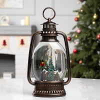 Фигура светодиодная &laquo;Ночные огни&raquo;, 27.9х15.7х7.6 см, музыка, батарейки ААх3 (не в комплекте), USB, свечение тёплое белое