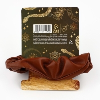 Резинка для волос новогодняя &laquo;Мечты сбудутся&raquo; на Новый год, коричневая, диам, 10 см