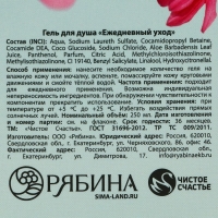 Гель для душа во флаконе &laquo;Сияй от счастья!&raquo;, 250 мл, аромат фруктового десерта, ЧИСТОЕ СЧАСТЬЕ