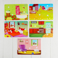 Игра на липучках, конструктор &laquo;Мой дом&raquo; , Весёлые липучки