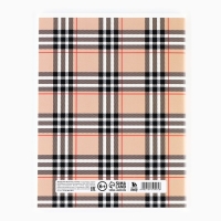 Тетрадь в клетку А4 в клетку, А4, 96 листов на скрепке &laquo;1 сентября:Burberry&raquo;
