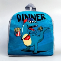 Рюкзак детский плюшевый для мальчика &laquo;Динозавр&raquo;, 23.5х6х23.5 см