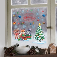 Наклейки новогодние на окна &laquo;Волшебство рядом&raquo;, 50 х 70 см, Новый год