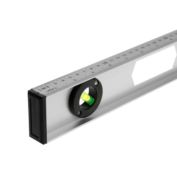 Уровень строительный ЛОМ "Рельс", алюминиевый, 600 мм