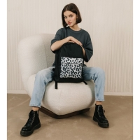 Рюкзак школьный молодёжный &laquo;Леопард&raquo;, 33х13х37, отдел на молнии, н/карман, чёрный