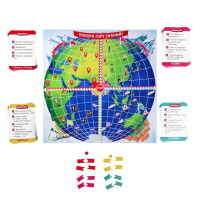 Настольная игра-викторина &laquo;Путешествие вокруг Земли&raquo;, 50 карт, игровое поле, 7+