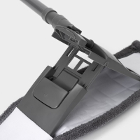 Швабра для мытья пола плоская Доляна, насадка из микрофибры 43&times;14 см, телескопическая ручка 80(120) см