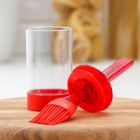 Кисть с ёмкостью &laquo;Турис&raquo;, силикон, 20&times;7 см, цвет МИКС