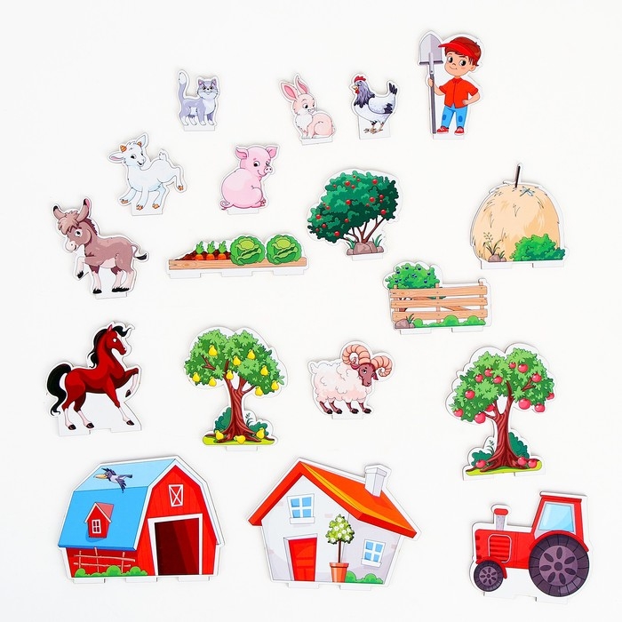 Головоломка. Повтори по образцу &laquo;Ферма&raquo;