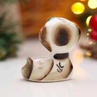 Сувенир "Змея Ляля" 6х5,5см, гжель, цвет