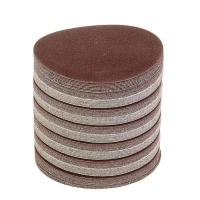 Круг абразивный шлифовальный под &laquo;липучку&raquo; ТУНДРА, 125 мм, Р100, 100 шт.