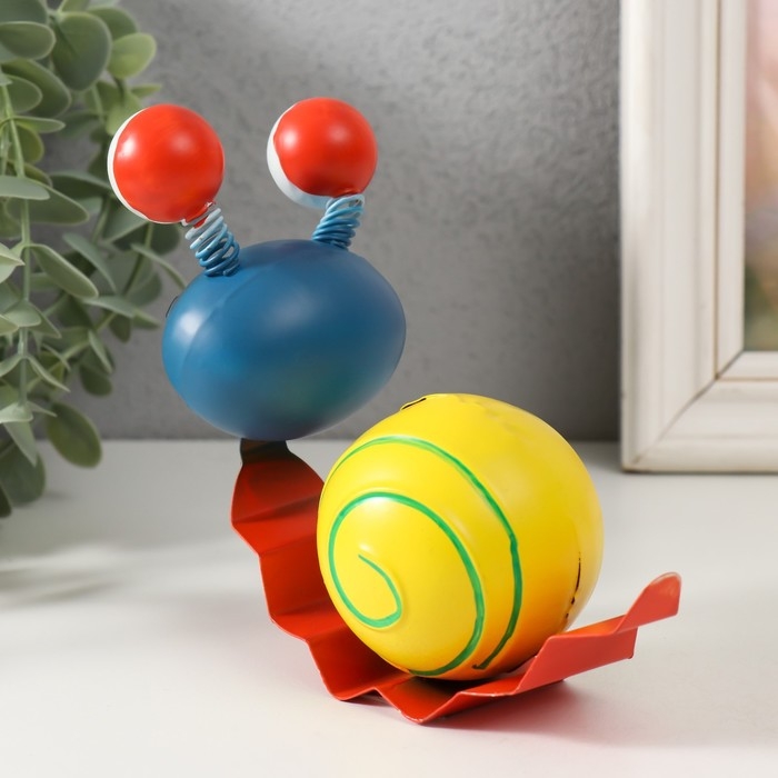 Сувенир металл "Улыбчивая улитка" МИКС 15х6,5х12 см