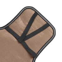 Накидка-массажёр на сиденье, 126&times;42 см, с поясничной опорой, черный