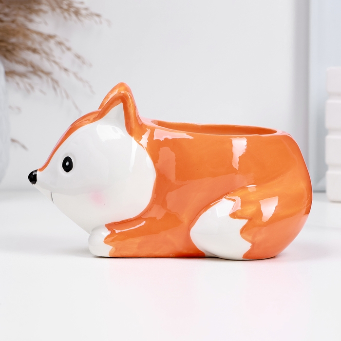 Кашпо Кашпо "Лиса Алиса" 14х9х8см