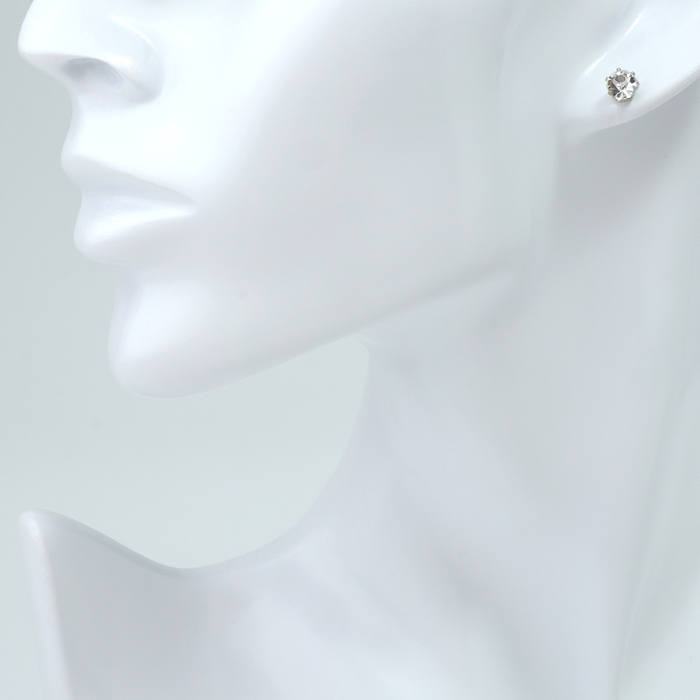 Набор 4 предмета: 3 пары серьги, 1 браслет &laquo;Блеск&raquo; фонд, цвет белый в серебре