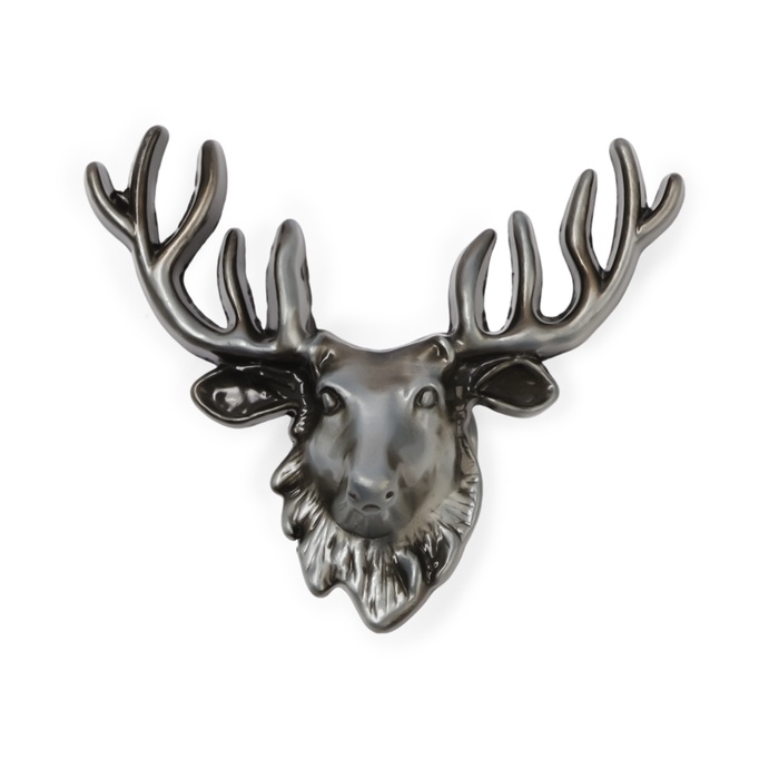 Ручка-кнопка CAPPIO PRO Ручка-кнопка CAPPIO PRO "Олень" 66 x 55 мм, цвет стар. серебро