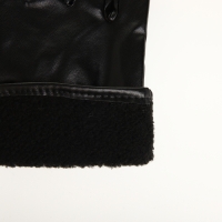 Перчатки женские, безразмерные, с утеплителем, цвет чёрный Перчатки женские, безразмерные, с утеплителем, цвет чёрный