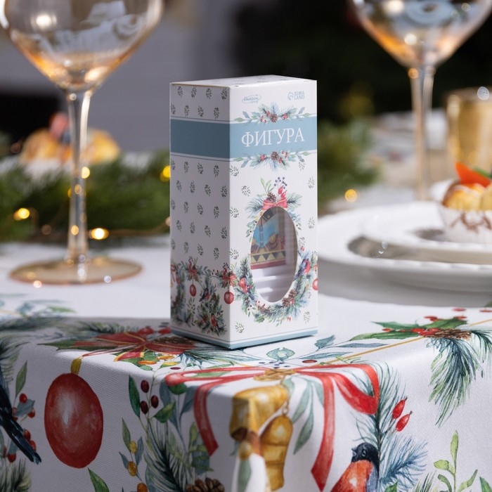 Светодиодная фигура &laquo;Белый фонарь с котиками&raquo; 5 &times; 12 &times; 5 см, пластик, батарейки AG13х3 (в комплекте), свечение тёплое белое