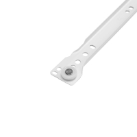 Роликовые направляющие ТУНДРА, L=250 мм, толщина 0,8 мм, белые, 2 шт. Роликовые направляющие ТУНДРА, L=250 мм, толщина 0,8 мм, белые, 2 шт.