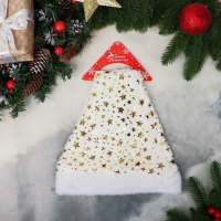 Колпак новогодний "Звёздное небо" 26х36 см, белый Колпак новогодний "Звёздное небо" 26х36 см, белый